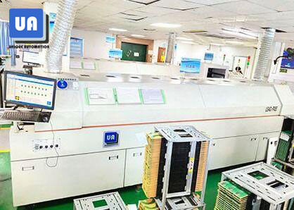 PC PLC Lead Free Reflow Oven Machine 7 Zones 1500mm/Min Conveyor RF-700I