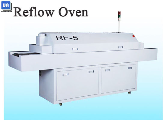 Lead Free 5 Zones Small Reflow Oven Euiqpment RF 5 Mesh PCB Convery