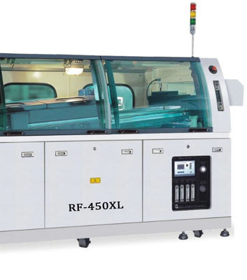CE 3P AC220V Wave Soldering Equipment 450mm Conveyor Step Motor Control