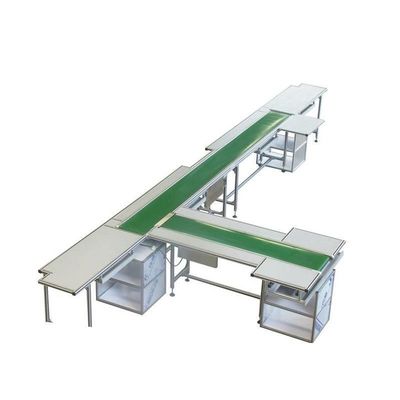 12M PCB SMT Production Line 400mm 500mm Width Green PVC ESD Belt Conveyor