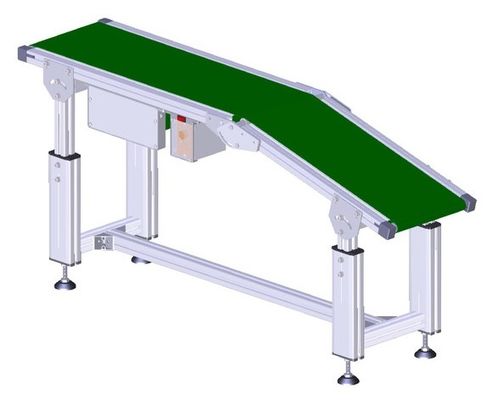 12M PCB SMT Production Line 400mm 500mm Width Green PVC ESD Belt Conveyor